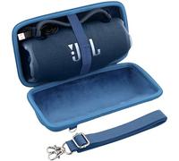 Khanka para JBL Charge 6 Altavoz Bluetooth Portátil Estuche Rígido de Transporte para Viajes con Correa de Hombro, Solo Estuche (Azul)
