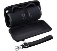 Khanka para JBL Charge 6 Altavoz Bluetooth Portátil Estuche Rígido de Transporte para Viajes con Correa de Hombro, Solo Estuche (Negro)