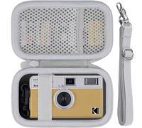 Khanka para Kodak Snapic A1/EKTAR H35/H35N Cámara de película de Medio Marco Estuche Rígido de Viaje con Asa de Transporte y Correa para el Hombro, Solo Estuche (Arena)