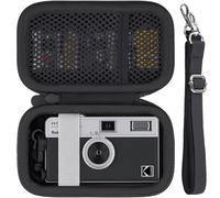 Khanka para Kodak Snapic A1/EKTAR H35/H35N Cámara de película de Medio Marco Estuche Rígido de Viaje con Asa de Transporte y Correa para el Hombro, Solo Estuche (Negro)
