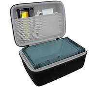 Khanka para Liene Amber M100/M200 Impresora Fotográfica 10 X 15 Estuche rígido con Bolsillo de Malla para Accesorios Liene DHP513 4x6'', Solo Estuche (Negro)