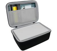 Khanka para Liene Amber M100/M200 Impresora Fotográfica 10 X 15 Estuche rígido con Bolsillo de Malla para Accesorios Liene DHP513 4x6'', Solo Estuche (Negro)