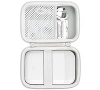 Khanka para Liene Pearl K100 2x3” Mini Impresora Fotos Case, Bolsa de Almacenamiento Compatible con Impresora fotográfica Liene Pearl K100 5 x 7,6 cm con asa de Transporte, Solo Funda (Blanca)