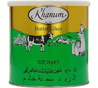 Khanum Mantequilla Ghee 2kg - Cremoso - Natural - Añade aroma a la comida - Saludable y nutritivo - Larga vida útil