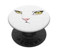 Khao Manee RARA Raza Tailandesa Blanco Japonés Anime Gato PopSockets PopGrip Adhesivo