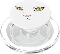 Khao Manee RARA Raza Tailandesa Blanco Japonés Anime Gato PopSockets PopGrip para MagSafe