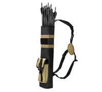 KHASCBNF Archery Quiver Holder Bolsa de aljaba con Soporte for Flechas, Bolsa Almacenamiento multifunción Tela Oxford, práctica Tiro Arco for Exteriores(Khaki)