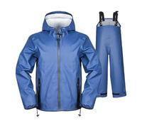 KHASCBNF Chubasquero Hombre Moto Impermeable for Motocicleta, Ropa de Pesca Impermeable Dividida for Hombres y Mujeres, Equipo conducción Unisex con Sombrero, Accesorios(Blue,XXL)