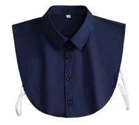 KHASCBNF Cuello Falso Camisas de Hombre con Cuello Falso, Ropa Negocios, Color sólido, Formal algodón Que combina Todo, Primavera y Verano(Color16)