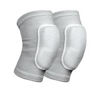 KHASCBNF Rodilleras Deportivas 2 unids/set rodillera for deporte de invierno rodilleras for hombre soporte rodilla equipo Fitness baloncesto Protector antideslizantes for mujer(Gray and White,S)
