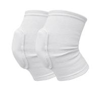 KHASCBNF Rodilleras Deportivas 2 unids/set rodilleras de compresión deportivas Protector elástico rodilla esponja gruesa rodillera soporte for entrenamiento baile(White L)