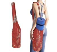 KHAUERBC Bolsa de gimnasio de animales del mar rojo, bolsa de yoga para mujeres y hombres. Bolsa de lona ligera para yoga, pilates, estudio, entrenamiento, uso al aire libre