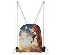 KHAUERBC Bolsa deportiva con cordón para escalada en roca, a prueba de salpicaduras, bolsa de gimnasio con correas ajustables, mochila para deportes, gimnasio, viajes, natación