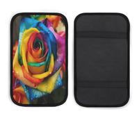 KHAUERBC Cojín para pasamanos de coche, suave, cómodo, antideslizante, cojín de neopreno para reposabrazos de coche, decoración universal, funda de consola central de coche para la mayoría de coches