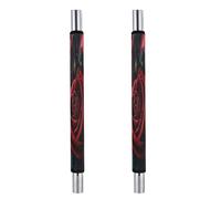 KHAUERBC Fundas para manija de puerta de refrigerador con flores rojas, antideslizantes, lavables. Manijas de decoración de cocina para mantener el aparato limpio, protectores de mango ajustables como