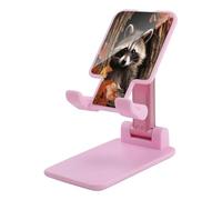 KHAUERBC Raccoon in The Fall Tree Hole - Soporte para teléfono con altura y ángulo ajustables, soporte para teléfono con teléfonos de 4 a 13 pulgadas, iPad, tablet, soporte para teléfono celular para