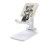 KHAUERBC Raccoon on The Grass Soporte de teléfono ajustable en altura y ángulo, soporte para teléfono con teléfonos de 4 a 13 pulgadas, iPad, tablet, soporte de teléfono celular para escritorio