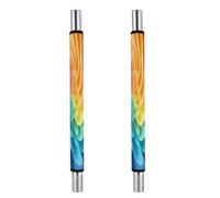 KHAUERBC Rainbow Dynamic - Fundas para manija de puerta de refrigerador, antideslizantes, lavables. Manijas decorativas de cocina para mantener el aparato limpio, protectores de mango ajustables como