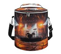 KHAUERBC Rock Concert Stage - Bolsa térmica suave con múltiples bolsillos, bolsa de playa aislada a prueba de fugas, hielera plegable para playa, viajes, trabajo