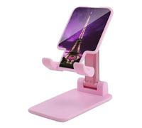 KHAUERBC Soporte para teléfono de la Torre Eiffel de color morado con altura y ángulo ajustables, soporte para teléfono con teléfonos de 4 a 13 pulgadas, iPad, tablet, soporte de teléfono celular para