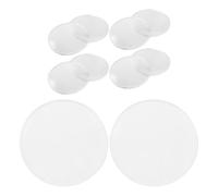 KHBUAB 10 Lentes Dobles Convexas de Pmma Alta Transmisión de Luz y Aumento, Ideales para Demostraciones en Clase de Física y Lectura de Periódicos