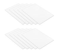 KHBUAB 10 Piezas Espejos Adhesivos Autoadhesivos de Acrílico, Blanco, sin Marco, Esquinas Redondeadas, Reflejo sin Distorsión, Resistentes Humedad, para Baño y Hogar, Mayores