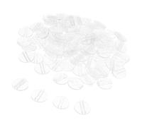 KHBUAB 100 Bases Redondas de Plástico para Tarjetas de Mesa Fondo Antideslizante, Soporte Estable para Tarjetas de 1.7mm en Eventos y Ocasiones de Negocios