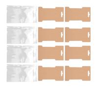 KHBUAB 100 Tarjetas de Exhibición de Horquillas y Pinzas Cabello de Papel Kraft, Rectangulares para Mostrar Accesorios, Ideales como Obsequio para Amigas