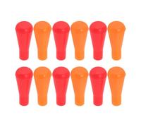 KHBUAB 12 Piezas Puntas de Goma Protegen Equipo en Entrenamiento de Tiro Extremo Romo para Flechas de Práctica Color Rojo y Naranja y Reducen Riesgo de Lesiones