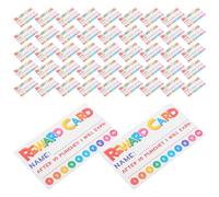 KHBUAB 300 Tarjetas de Recompensa Perforadas para Profesores y Estudiantes, Papel Blanco Diseño Decorativo para Motivar Aula Escolar