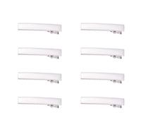 KHBUAB 50 Mini Pinzas Pelo de Cocodrilo con Dientes, Duraderas de Hierro Blanco, Fáciles de Usar para Sujetar Flores y Lazos, Ideales para Accesorios de Cabello