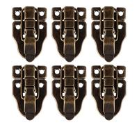 KHBUAB 6piezas Cierres de Palanca Retro de Hierro para Cajas de Madera Herrajes Duraderos para Muebles Prácticos y Fáciles de Instalar para Joyeros y Gabinetes Vintage