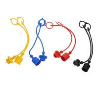 KHBUAB 8 Tapas Antipolvo Hidráulicas Iso7241a 1/2 Multicolor para Conectores Rápidos, Plástico Resistente, Protección Industrial para Acopladores Hidráulicos