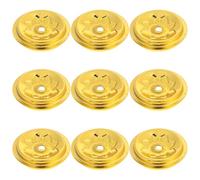 KHBUAB 9piezas Unidades Soportes Flotantes de Mecha para Lámpara de Aceite Material de Aluminio Resistente y Accesorio para Lámpara de Butter para Templos y Usos Religiosos