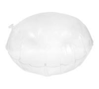 KHBUAB Almohada Cojín Portátil de PVC Redonda Transparente Inflable Fácil de Limpiar y Transportar para Exteriores y Asiento de