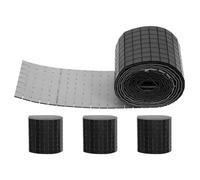 KHBUAB Azulejos Adhesivos de Mosaico Negro para Manualidades, 8 Rollos de Acrílico Autoadhesivo, Resistentes y Cuadrados, Ideales para Decoración Hogar y Locales de Entretenimiento