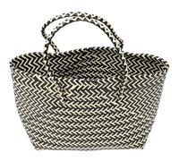 KHBUAB Bolsa Tejida de Plástico Multifuncional para Mujer, Cesta Grande para Frutas y Pan, Estilo Rural Natural, Adecuado para Uso Diario y Exteriores