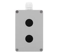 KHBUAB Caja de Control de Interruptor de Aluminio Blanco para Proyectos Eléctricos DIY y Entornos Industriales Diámetro de Orificio 22mm y Espaciamiento de 45mm