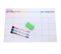 KHBUAB Calendario Magnético de Borrado en Seco para Nevera, Planificador Mensual 5 Piezas Coloridas, Pizarra Magnética Reutilizable para Oficina, Estudiantes y Hogar Color Aleatorio