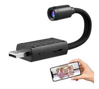 KHBUAB Cámara de Seguridad Remota para Casa con Grabación en Bucle y Monitorización Remota, Mini Cámara Portátil 1080p en Abs para Interiores Varios Estilos