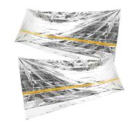 KHBUAB Carpa de Emergencia Desechable 2piezas para Camping y Viaje, Material Pet Compacto y Resistente al Agua, Refugio Portátil para Situaciones de Supervivencia