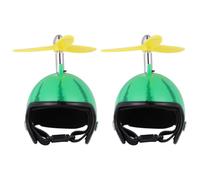 KHBUAB Cascos de Protección para Mascotas Casco Plástico Ligero y Cómodo 2 Piezas, Sombreros Ajustables para Pollo y Aves para Disfraces Divertidos y Seguridad en Corral