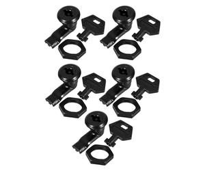 KHBUAB Cerradura de Pestillo Eléctrica Negra para Armario Eléctrico 2.36X1.18X1.18In Sistema de Bloqueo para Gabinetes de Interruptores Uso Industrial y Doméstico Rápida Instalación