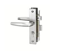 KHBUAB Cerradura Manija Moderna de Puerta de Panel de Acero Inoxidable y Resistente, Fácil de Limpiar y Antióxido para Puertas Interiores del Hogar
