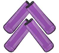 KHBUAB de Botas de Malla para Patas de Caballo para Proteger al Caballo Barras de Soporte Integradas 4 Piezas Color Púrpura, Transpirables y Fáciles de Poner