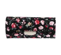KHBUAB Estuche Retro Floral Caja de Almacenamiento Elegante de Tela para Pintalabios con Espejo Plástico para Bolso, Protege y Organiza Labiales