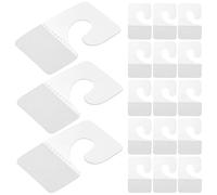 KHBUAB Etiquetas Colgantes de Plástico 250 Piezas 27X42 CM Autoadhesivas Transparentes para Exhibición de Productos en Estantes y Tableros