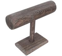 KHBUAB Expositor Joyas de Madera Maciza Soporte Organizador Joyero para Collares y Relojes, Diseño Creativo en Forma de T, Resistente para Uso Personal y Tiendas