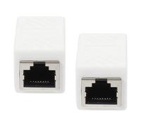 KHBUAB Extensor de Abs Cable Ethernet a de Rj45 2piezas Hembra Conector Flexible y Aleación de Zinc para Instalación