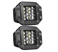 KHBUAB Focos LED para Coche 160w 16000lm Impermeables y Resistentes a Golpes Carcasa de Aleación de Aluminio para Conducción Rápida y Días Lluviosos, Pack de 2